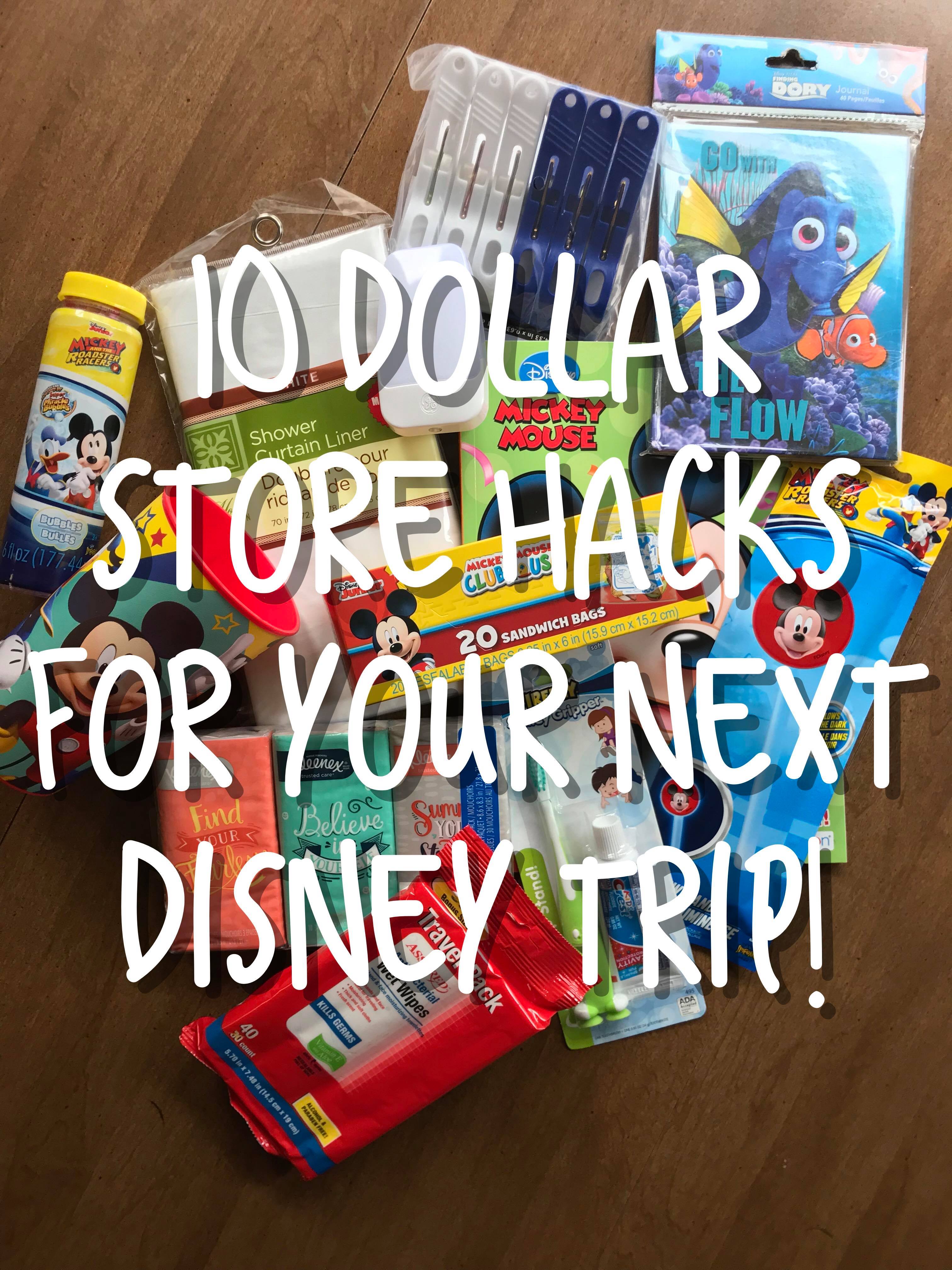 10 Dollar Store Hacks for Your Next Disney Trip!