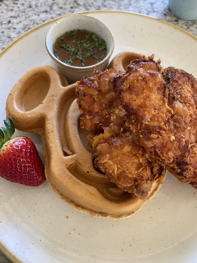 Grand Floridian Cafe chicken and waffles