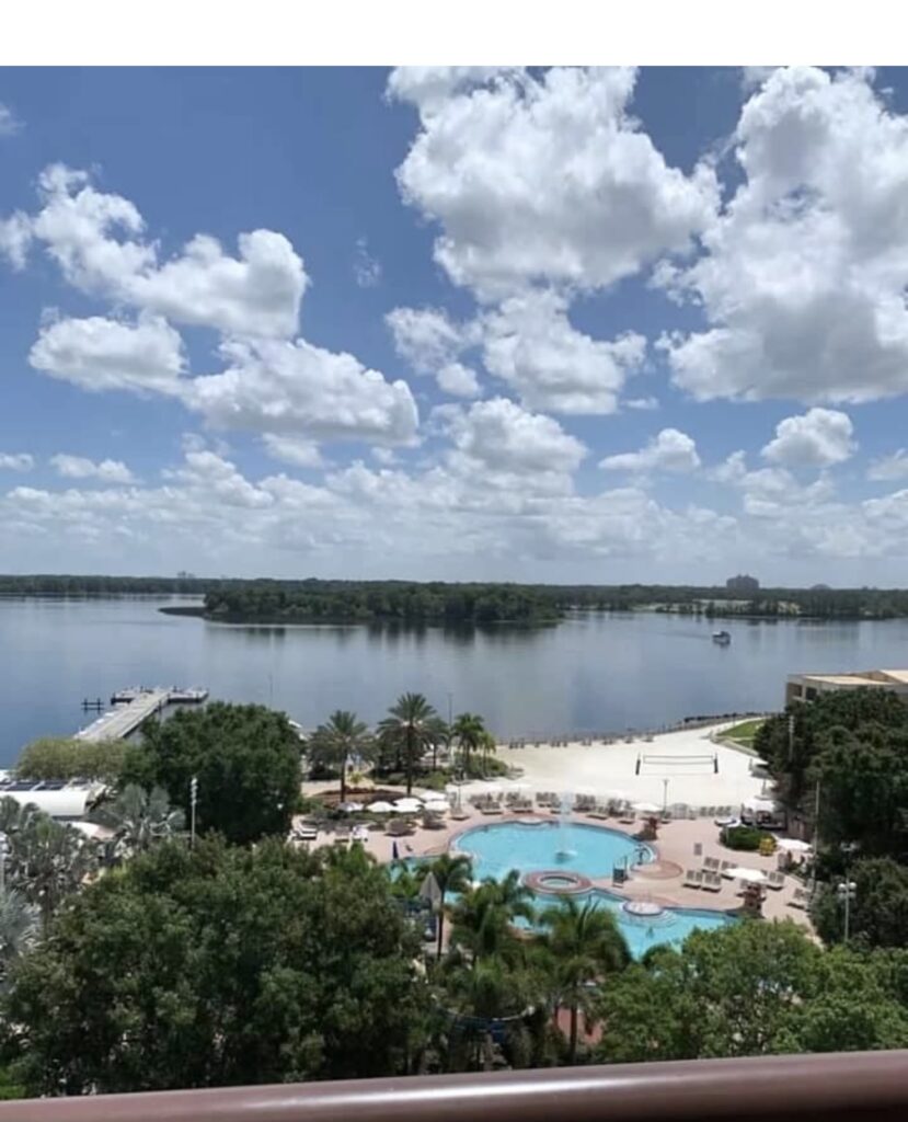 Disney's Contemporary Resort lake view room view